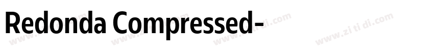 Redonda Compressed字体转换